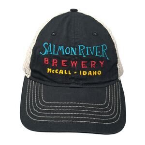 Salmon River McCall Idaho Snapback Trucker Hat Black One Size Adjustable zKapz